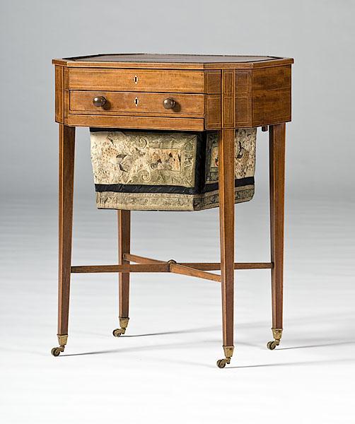 Appraisal: REGENCY SEWING AND GAMING STAND English Regency period ca -