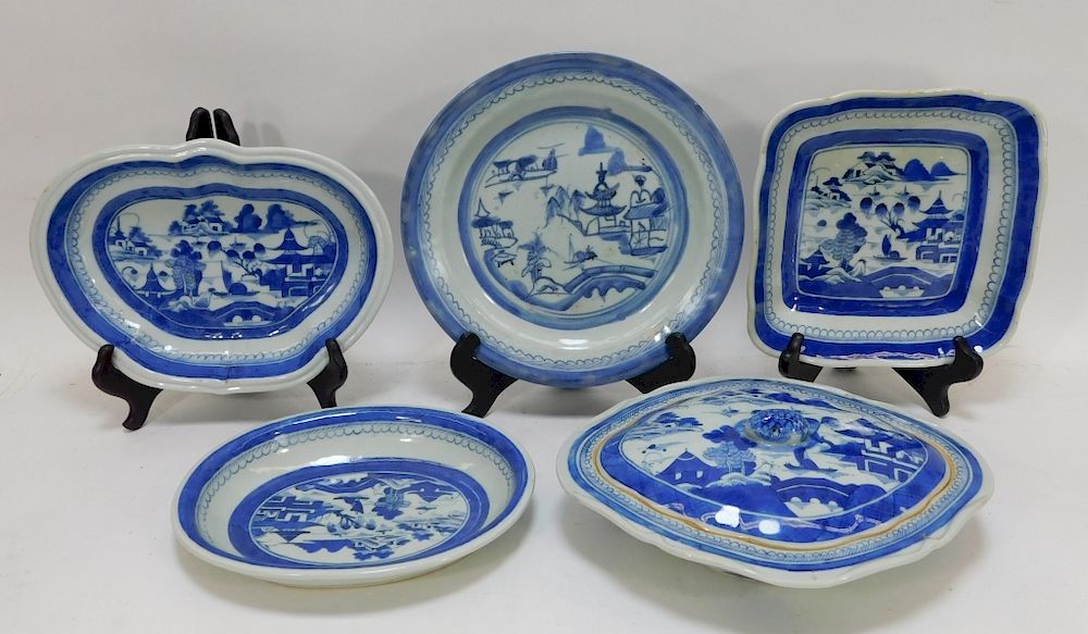 Appraisal: PC C Chinese Canton Porcelain Group PC C Chinese Canton