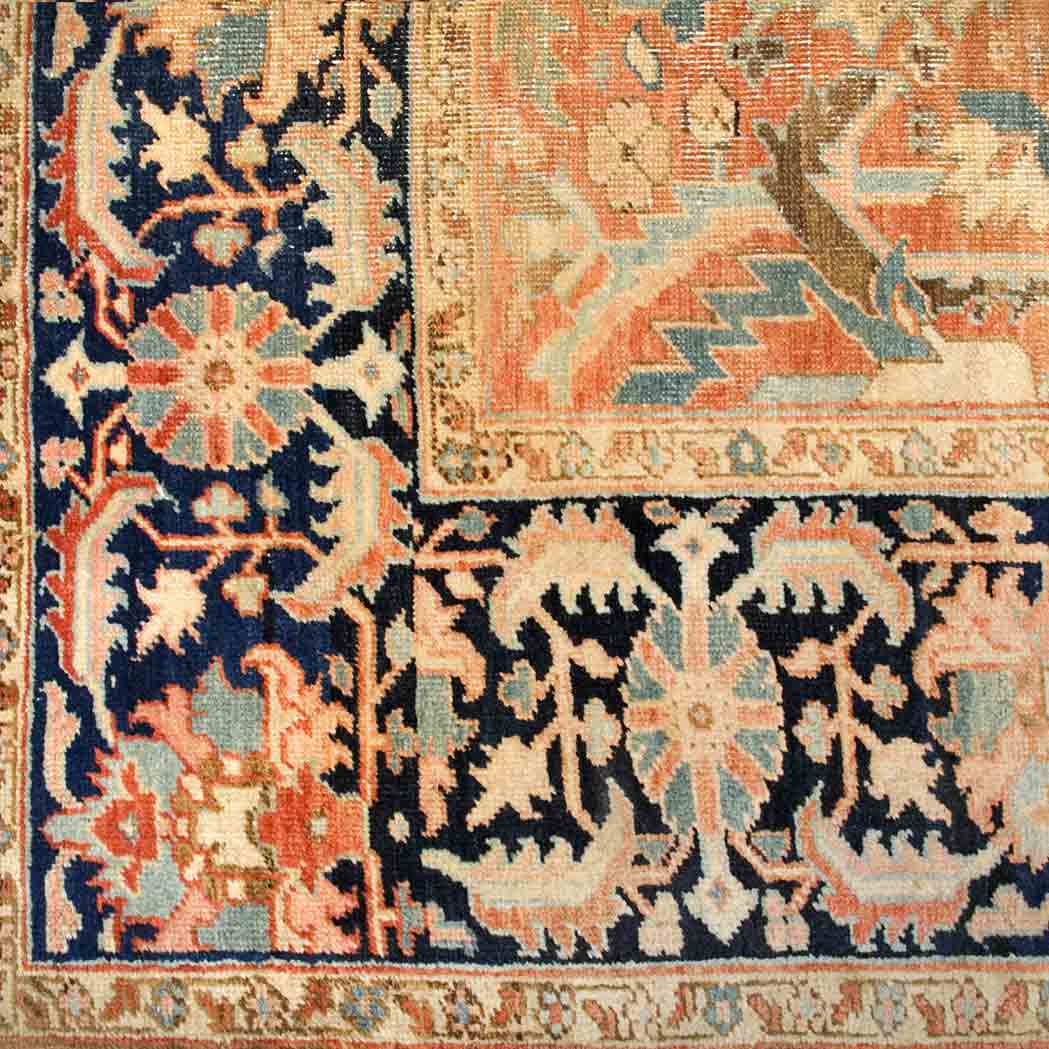 Appraisal: Heriz Carpet Northwest Persia Circa The madder field with a