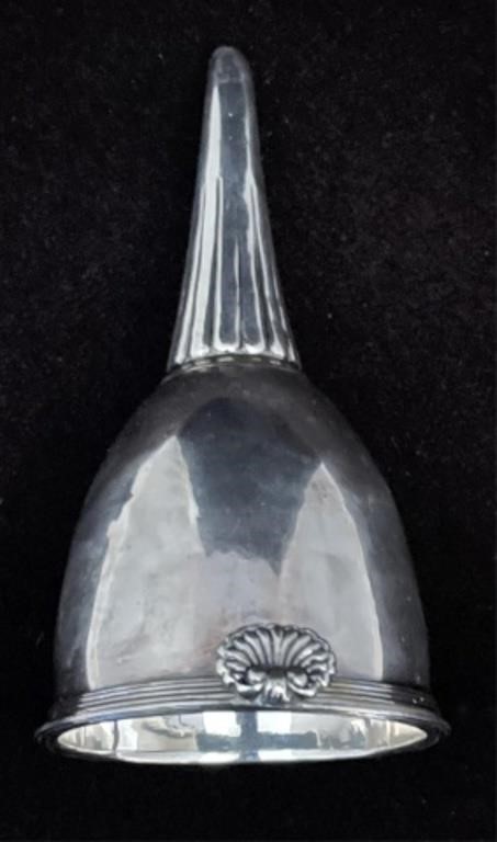 Appraisal: ENGLISH STERLING SILVER FUNNEL GEORGE III London possibly by William