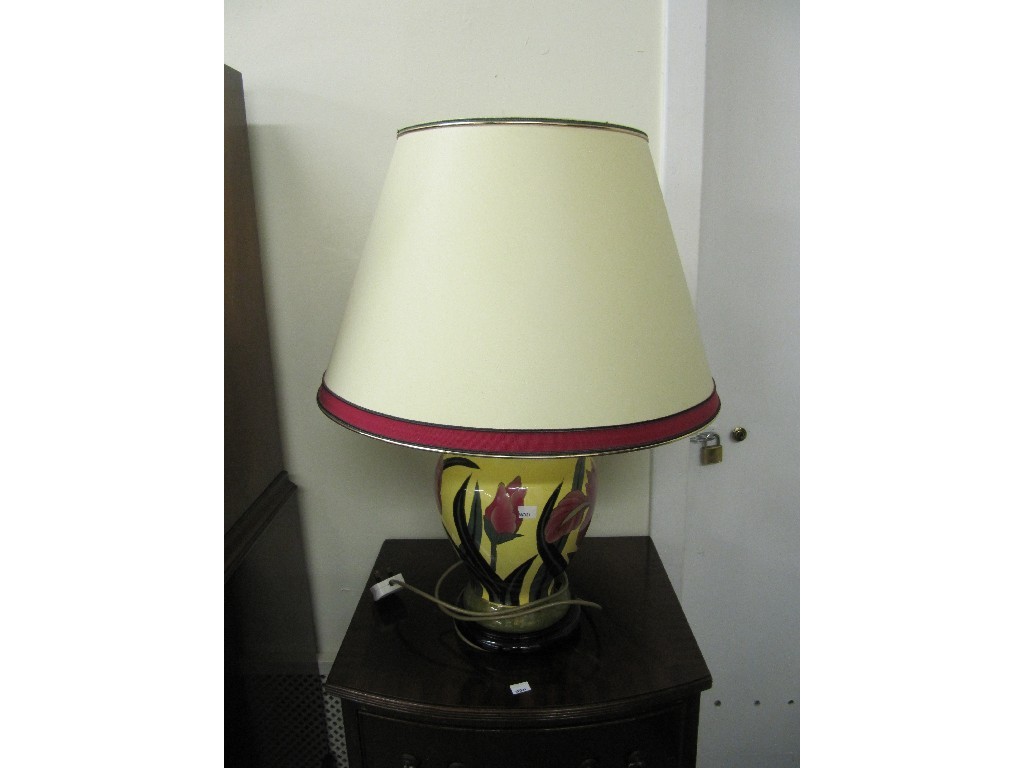 Appraisal: Italian ceramic table lamp with shade