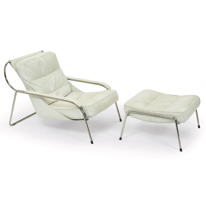 Appraisal: Marco Zanuso ''Maggiolina'' lounge chair and ottoman by Zanotta Italy