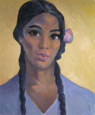 Appraisal: Ken Leech th Century West Indian girl Signed dated '