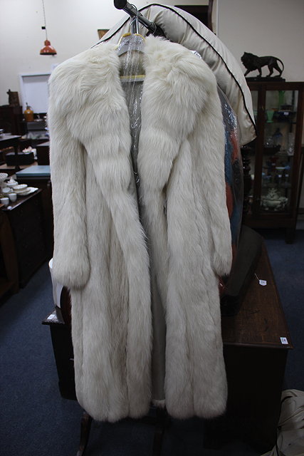 Appraisal: A NORWOOD FURS LONDON WHITE FUR LONG COAT