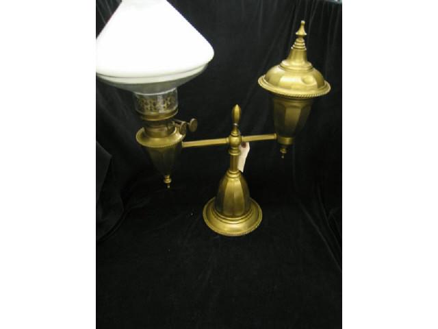 Appraisal: Victorian Oil Lamp Student Style dated on shade