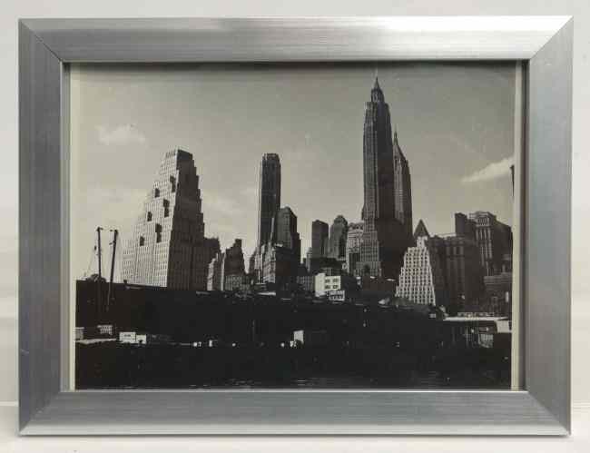 Appraisal: Original C - Al Macy photo Manhattan skyline Estate stamp