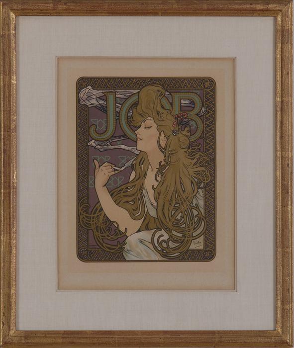 Appraisal: P CHAMPENOIS PUBLISHER AFTER ALPHONSE MUCHA JOB Poster impressed Les