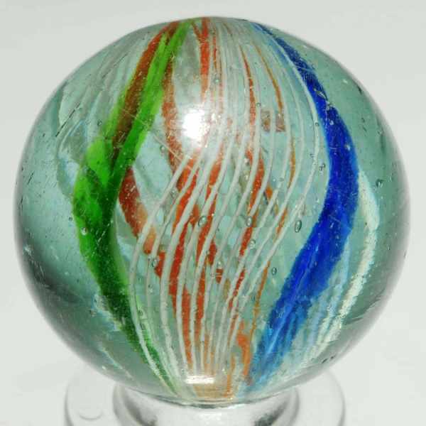 Appraisal: Ribbon Swirl Marble with Floating Mica Description Very rare marble