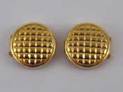 Appraisal: A pair of yellow metal tests carat gold studs with