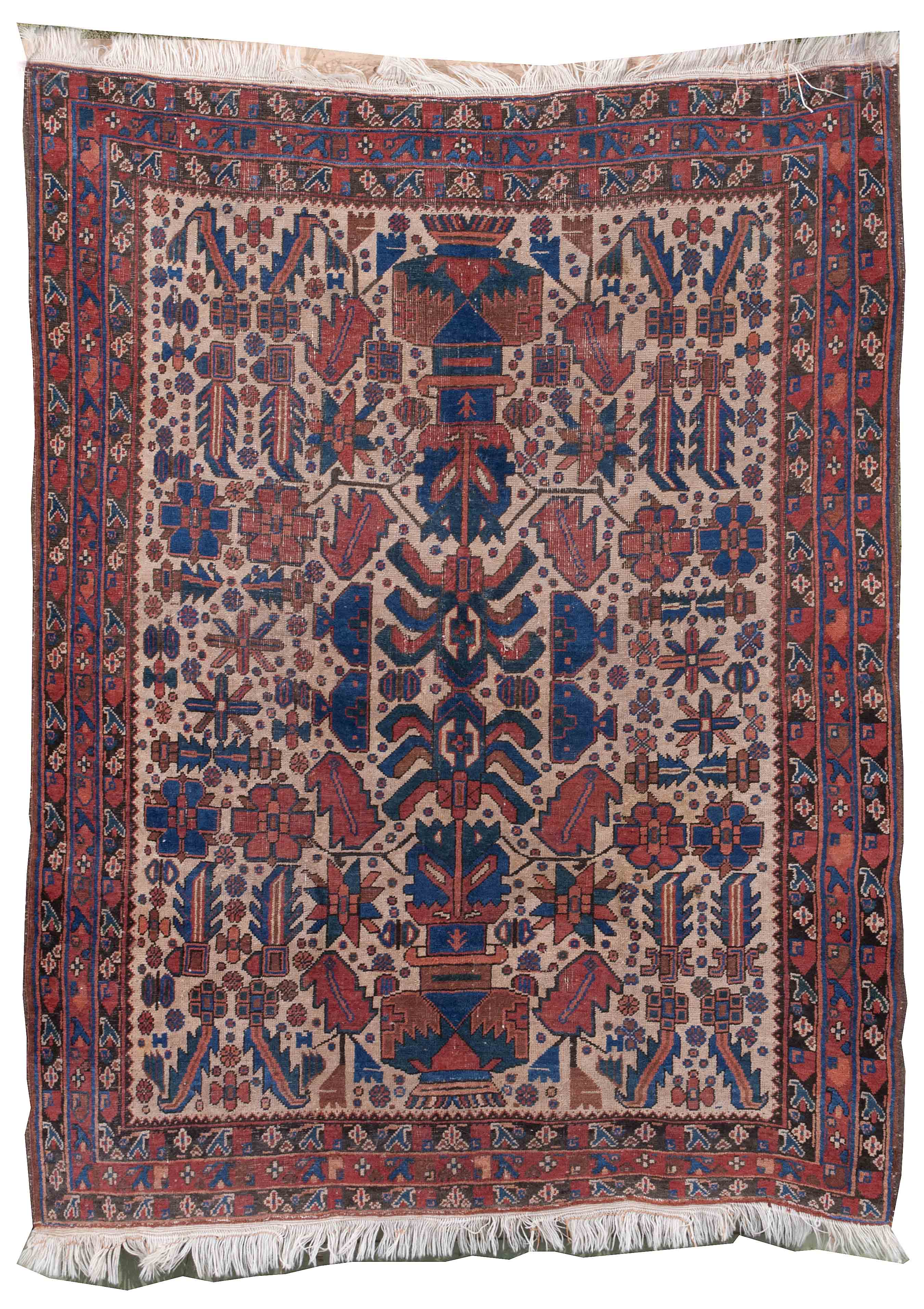 Appraisal: ORIENTAL RUG PERSIAN ' x ' Symmetrical arrangement of assorted