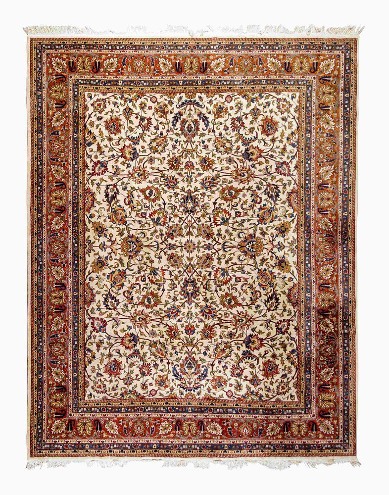 Appraisal: A Kashan Wool Rug A Kashan Wool Rug th Century