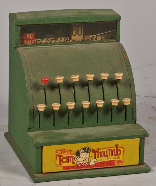 Appraisal: Tom Thumb Green Tin Toy Cash Register By Western Stamping