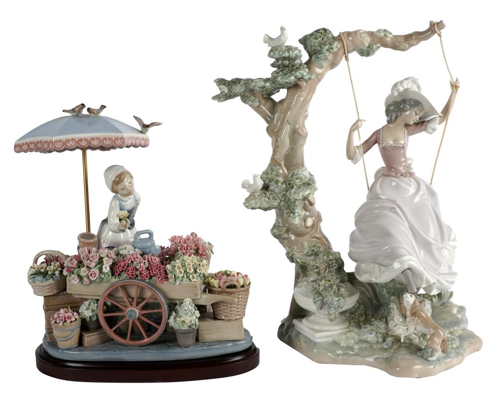 Appraisal: TWO ASSORTED LLADRO PORCELAIN FIGURINESeach with printed factory mark the