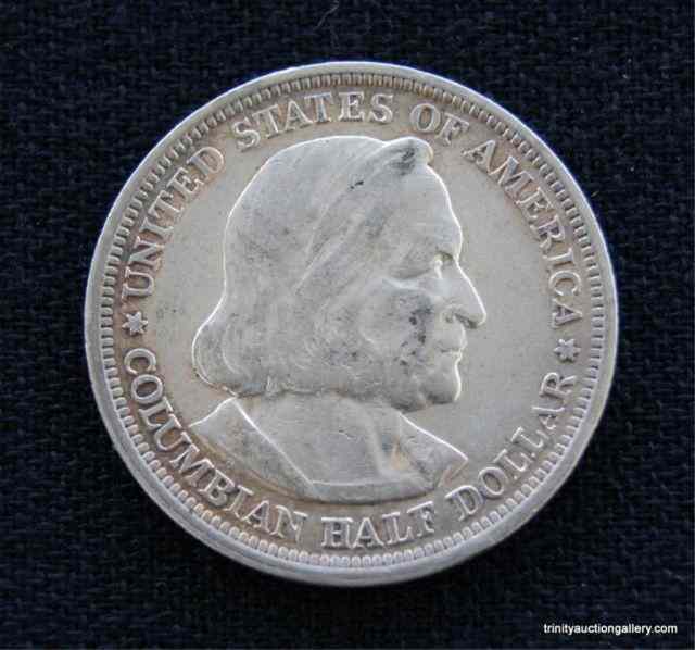 Appraisal: Silver Columbian Expedition Half Dollar CoinIs the first US Commemorative