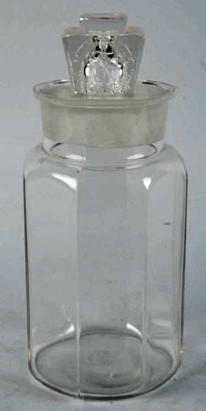 Appraisal: Glass Heinz Jar with Lid Description Circa Clean and clear