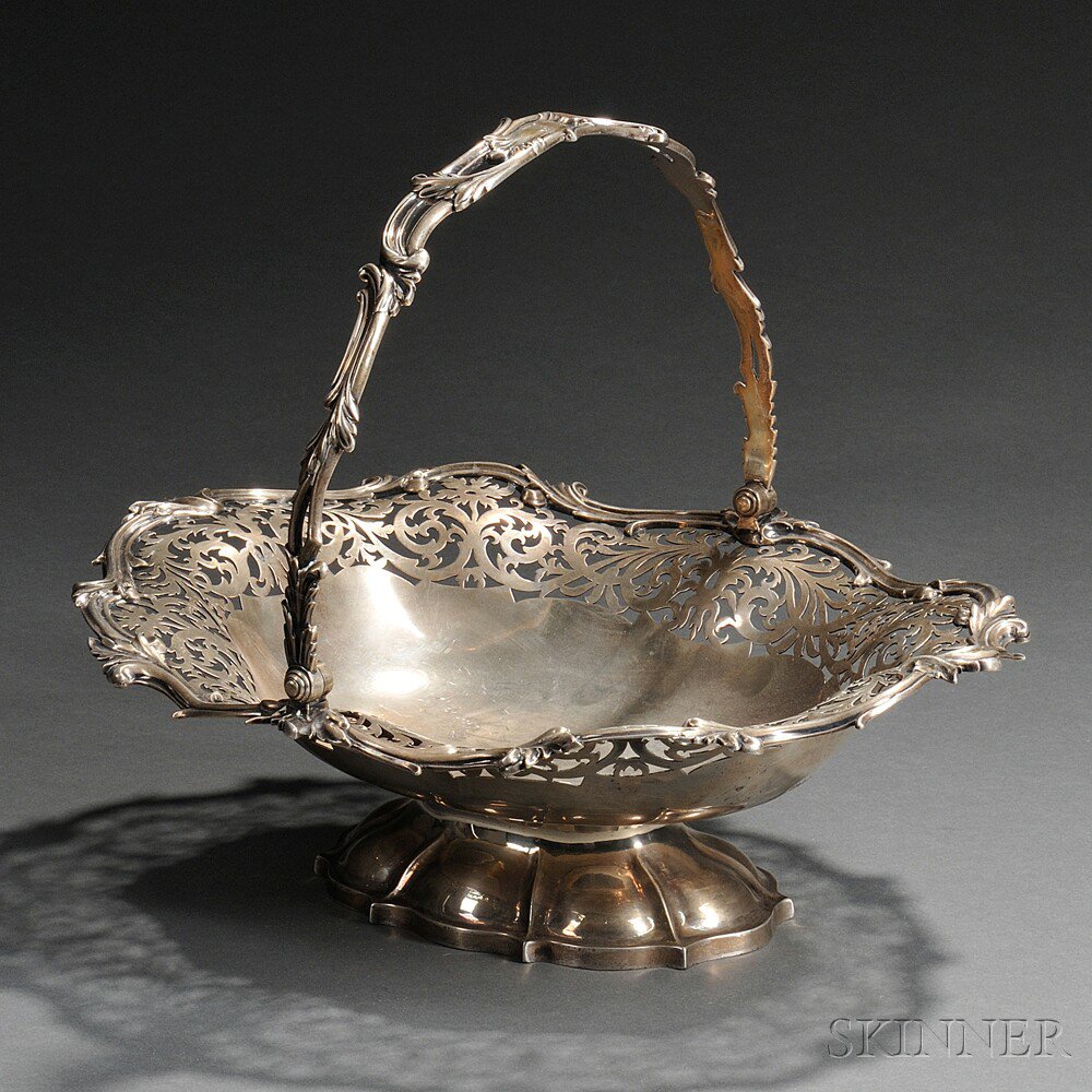 Appraisal: Victorian Sterling Silver Basket London - Edward Edward Jr John