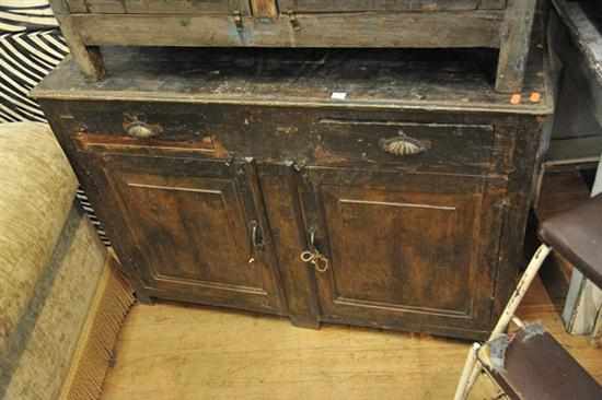 Appraisal: AN EARLY TH CENTURY RUSTIC SIDE CABINET