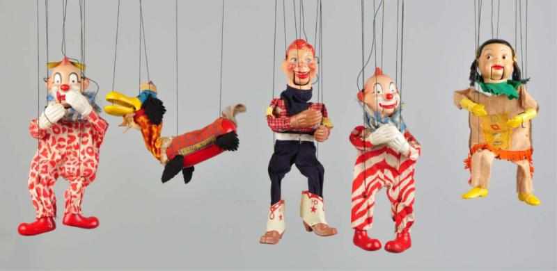 Appraisal: Lot of Howdy Doody Character Marionettes Characters include Howdy Doody