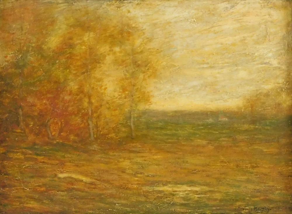 Appraisal: John Francis Murphy American - Autumn Landscape oil on wood