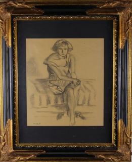 Appraisal: Edouard Vuillard - Pencil drawing signed in ink Signed lower