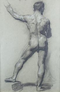 Appraisal: Male Nude by Ernest Martin Hennings Ernest Hennings - Male