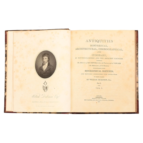 Appraisal: Dickinson William - Antiquities Historical Architectural Corographical and Itinery in