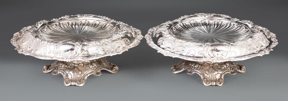 Appraisal: Pair of Gorham Sterling Silver Repousse Tazzas date mark for