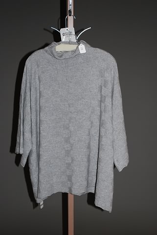 Appraisal: Eskandar gray cable T-neck scrunch Size OS Neiman Marcus price