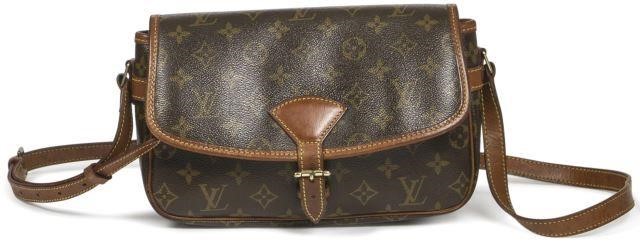 Appraisal: Louis Vuitton 'Sologne' crossbody bag in brown monogram coated canvas