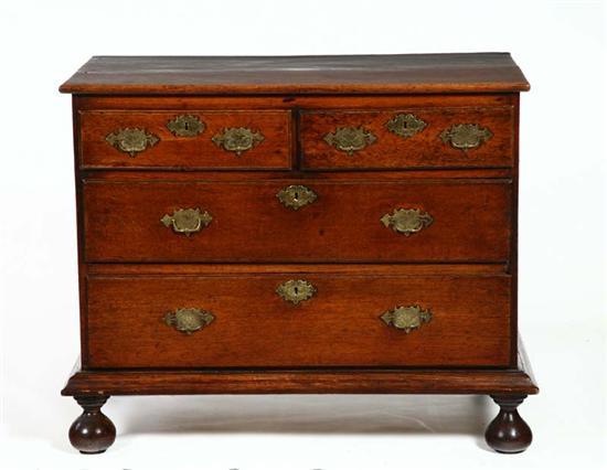 Appraisal: GEORGE II CHEST OF DRAWERS England st half- th century