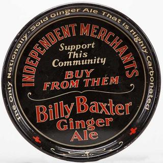 Appraisal: Billy Baxter Ginger Ale Round Tray Billy Baxter Ginger Ale