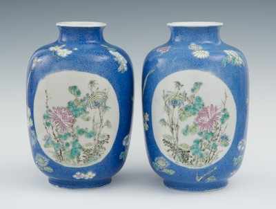 Appraisal: A Pair of Republic Period Porcelain Vases Chinese th Century