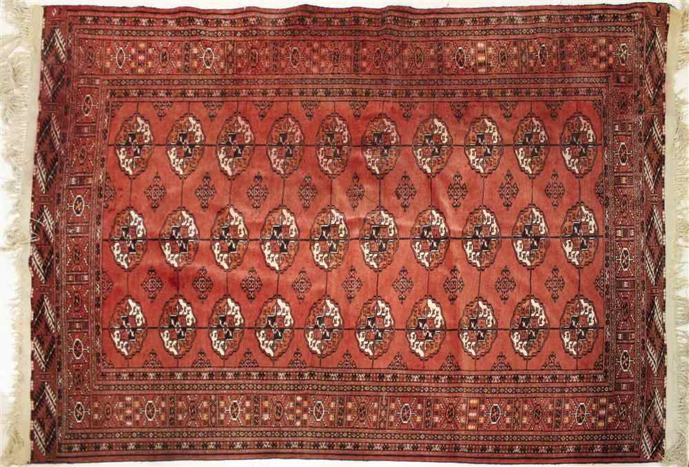 Appraisal: SILK WASHED BOKHARA RUNNER approx x in x feet