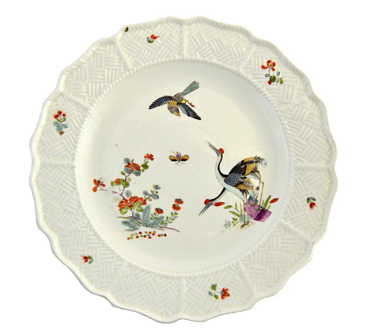 Appraisal: A Meissen plate circa painted in the Kakiemon palette with