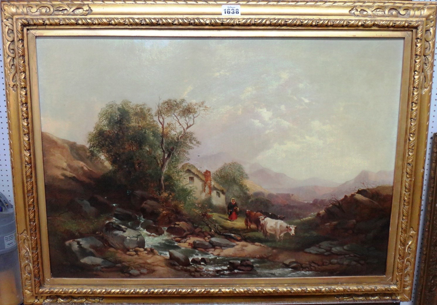 Appraisal: Circle of Henry John Boddington Cattle by a stream oil