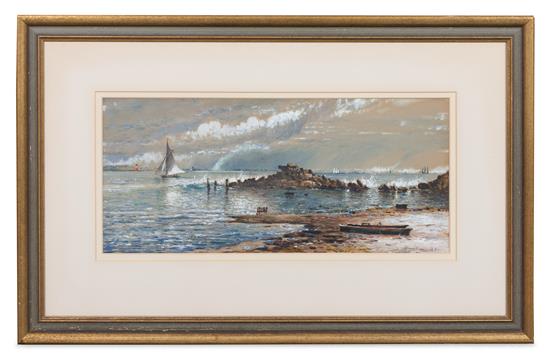 Appraisal: Sale Lot Edmund Darch Lewis American - Seascape watercolor and