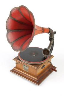 Appraisal: A Pathe disk phonograph with horn Early th century French