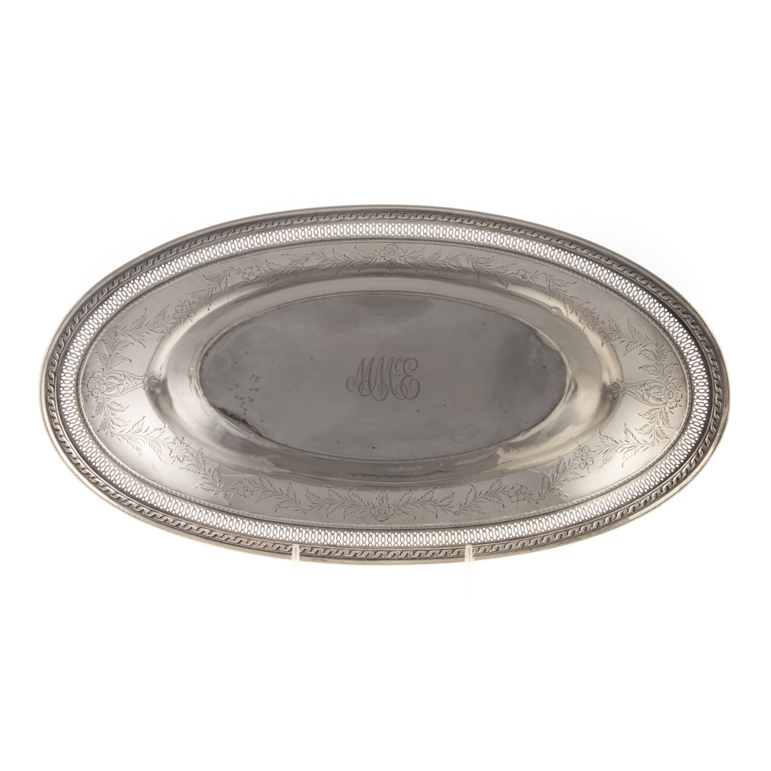 Appraisal: Gorham sterling silver oval bread tray model A in L