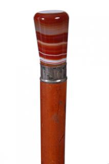 Appraisal: Agate Dress Cane- Ca - A beautiful multi color agate