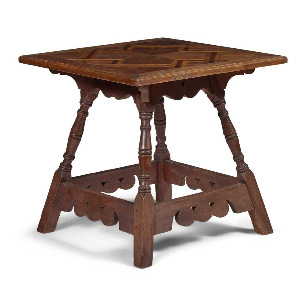 Appraisal: CHARLES LOCKE EASTLAKE - CENTRE TABLE CIRCA oak with parquetry