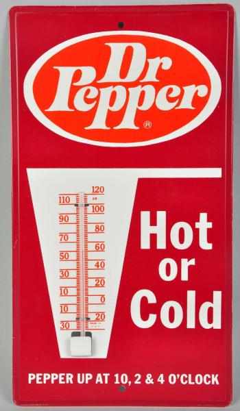 Appraisal: Tin Dr Pepper Thermometer box s to s No wear