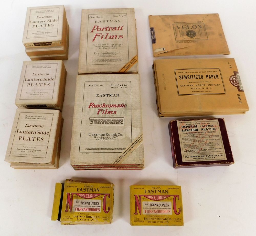 Appraisal: Lot Boxes of Early th Century Film Lot boxes of