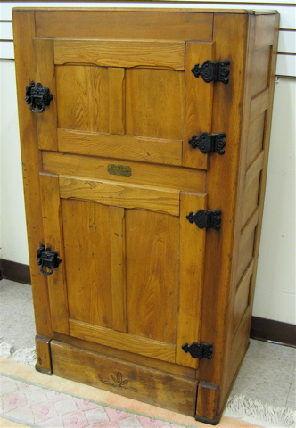 Appraisal: TWO-DOOR ASHWOOD ICEBOX Sanderson-Harold Co Ltd Paris Ontario Canada early