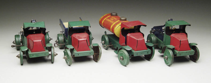 Appraisal: LOT OF FOUR MARX MACK TRUCKS Including a Mack Dump