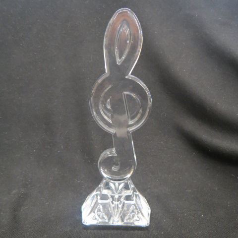 Appraisal: Waterford Cut Crystal Figurine of a Musical Note signed excellent