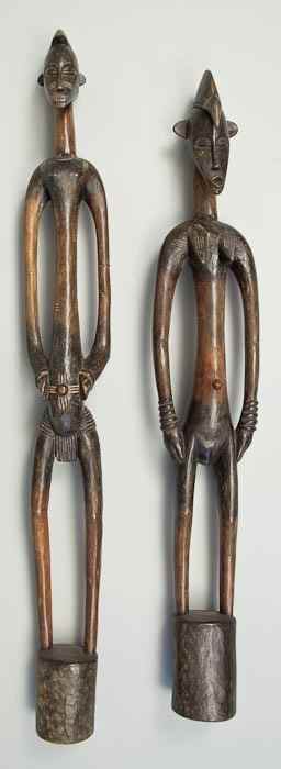 Appraisal: Two Senufo rhythm pounders Ivory Coast second half th century