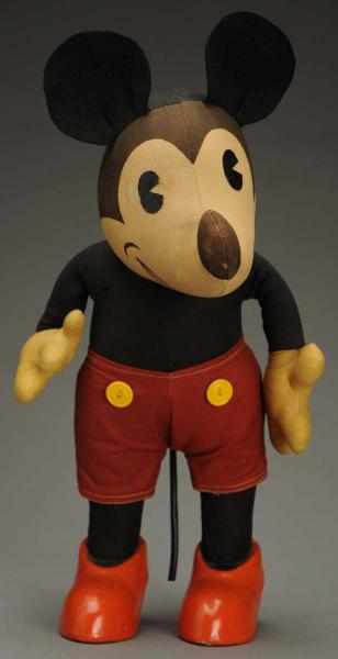 Appraisal: Walt Disney Knickerbocker Mickey Mouse Doll American Early pie-eyed Mickey