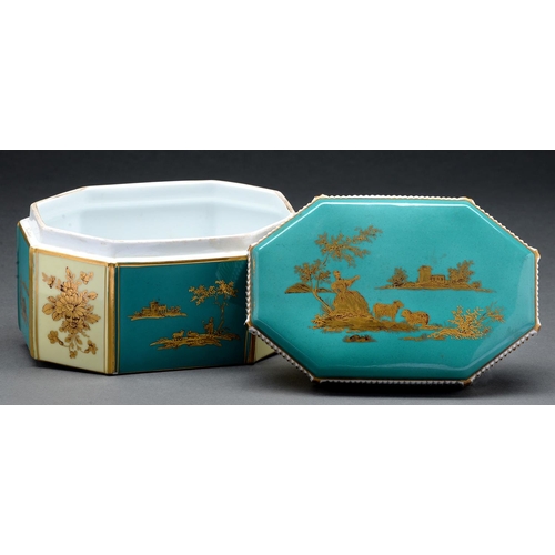 Appraisal: A Continental porcelain box and cover th c the interior