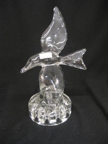 Appraisal: Glass Figural Seagull Flower Arranger attributed to Heisey excellent