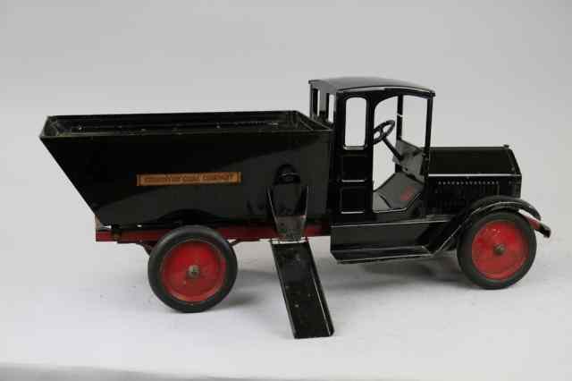 Appraisal: STURDITOY COAL TRUCK C 's pressed steel painted in black